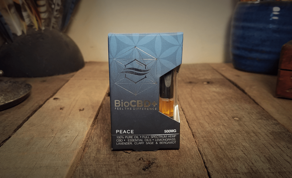 BioCBD+ Vape cartridge in box