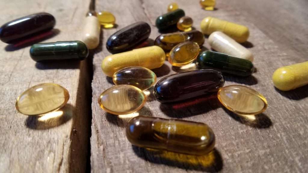 Different sized capsules, gel caps, softgels