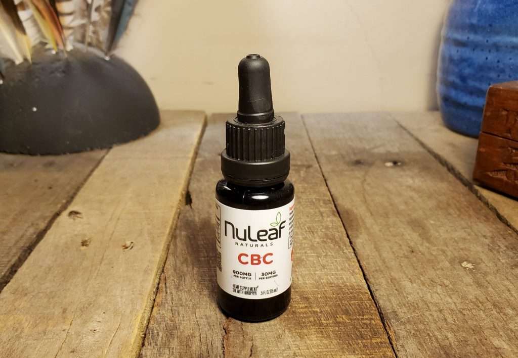 Bottle of NuLeaf Naturals CBC oil