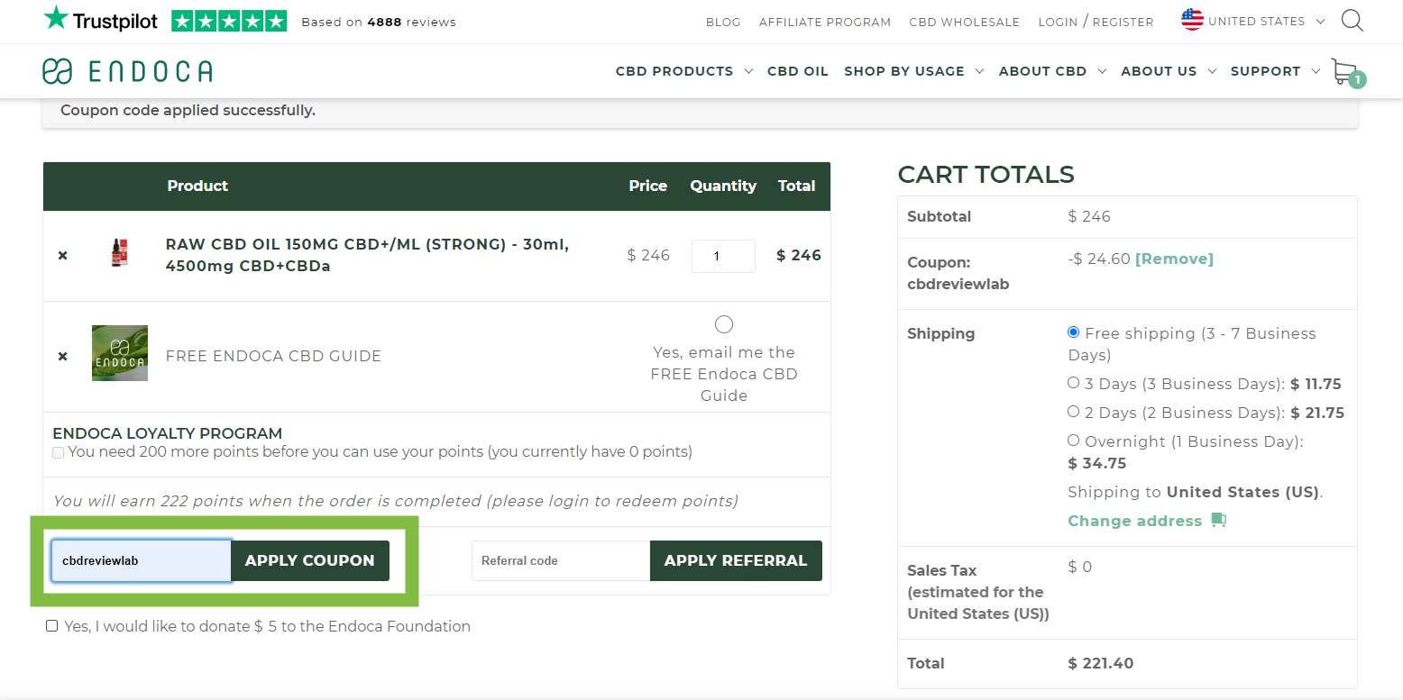 Endoca coupon code